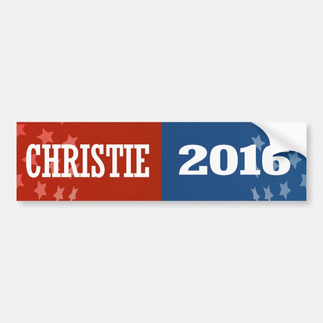 CHRISTIE 2016 BUMPER STICKER (Front)