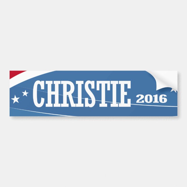 CHRISTIE 2016 BUMPER STICKER (Front)
