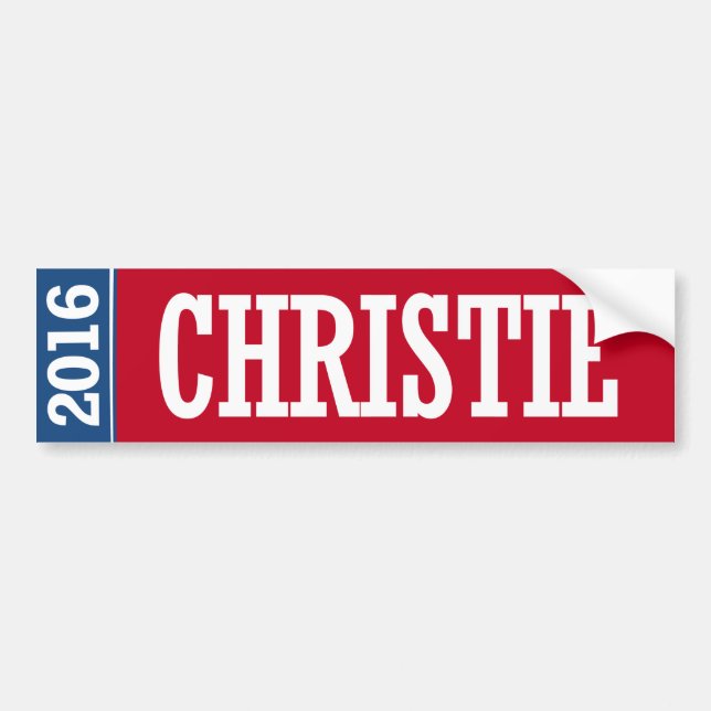 CHRISTIE 2016 BUMPER STICKER (Front)