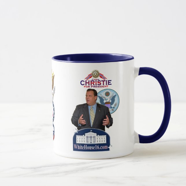 Christie for President Ringer Mug (Right)