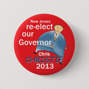 Christie Governor 2013 6 Cm Round Badge
