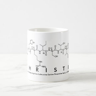 Christie peptide name mug