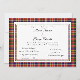Christie Scottish Wedding Invitation