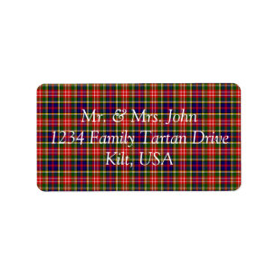 Christie Tartan Label