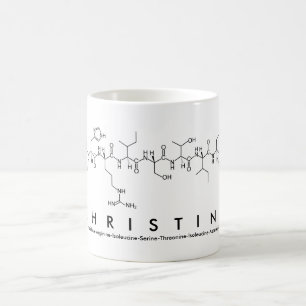 Christina peptide name mug
