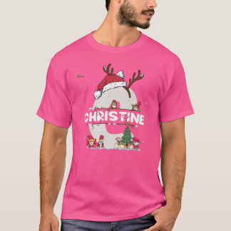 Christine Christmasw Christine Name for funny Xmas T-Shirt