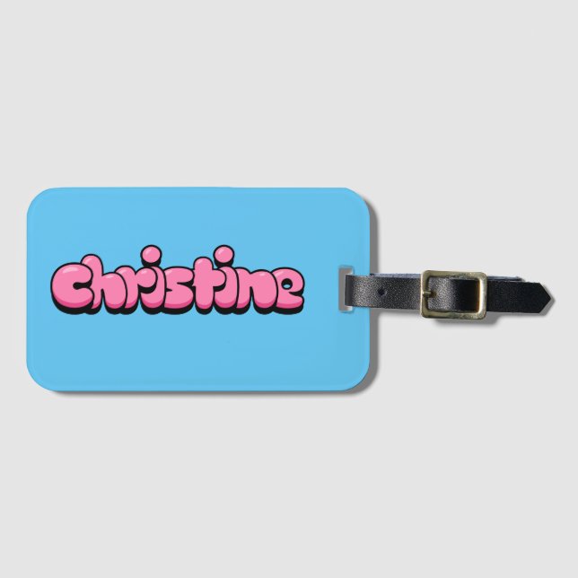 Christine Luggage Tag (Front Horizontal)