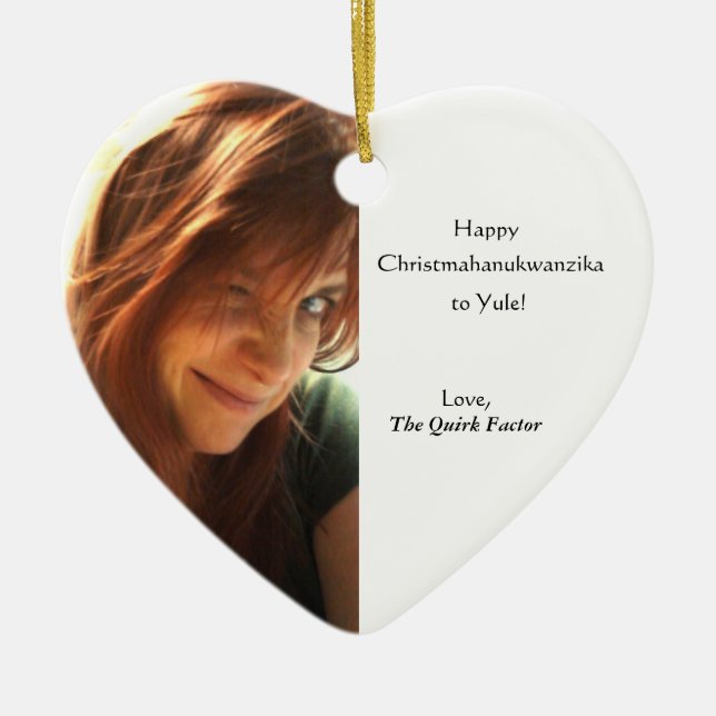 Christmahanukwanzika Ceramic Tree Decoration (Front)