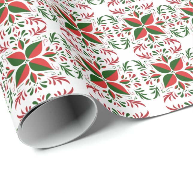 Christman Quilt Gift Wrap (Roll Corner)