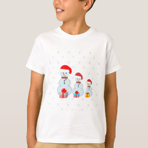 Christman snowmen and snowflakes T-Shirt