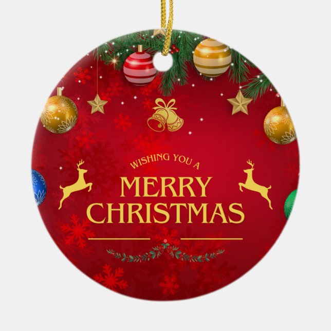 Christmas 10 ceramic tree decoration (Front)