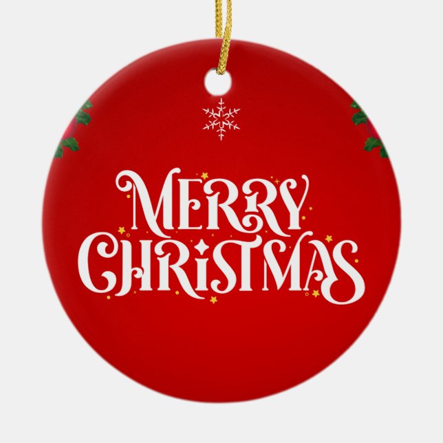 Christmas 13 ceramic tree decoration (Front)