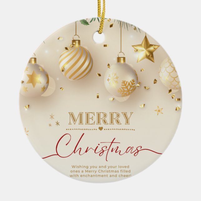 Christmas 15 ceramic tree decoration (Front)