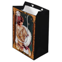 Christmas 1920s Flapper Girl in Glittery Dress