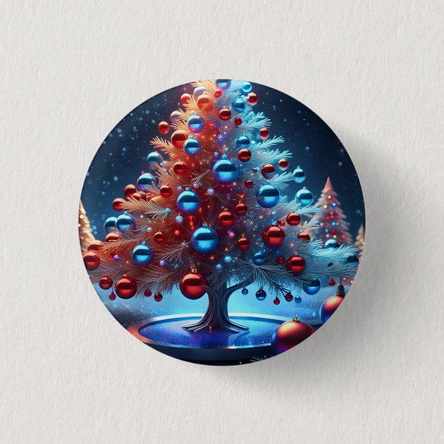 Christmas 1 - 002 3 cm round badge (Front)