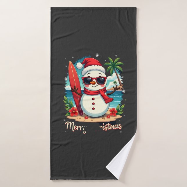 christmas (1) bath towel (Bath Towel)