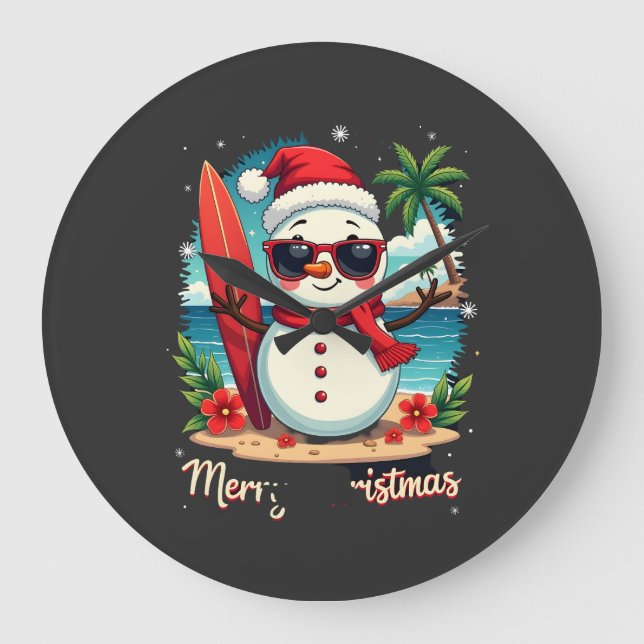 christmas (1) large clock (Front)