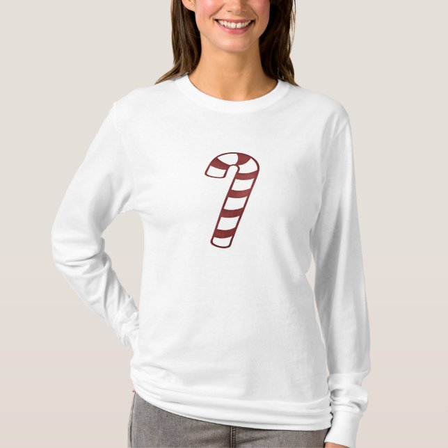 Christmas 1 : Red Candy Cane Shirt (Front)