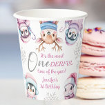 Christmas 1st Birthday Cute Pink Winter Animals Paper Cups<br><div class="desc">Make your little one's first birthday extra special with our "Christmas 1st Birthday Cute Pink Winter Animals Paper Cups!" These charming cups add a magical winter touch to your celebration. Shop now and elevate your party with style!</div>
