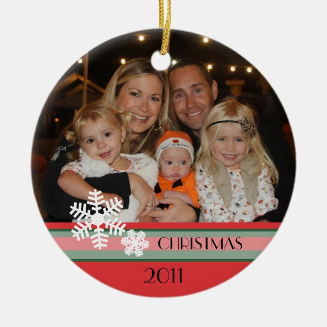 Christmas 2011 ceramic tree decoration (Front)