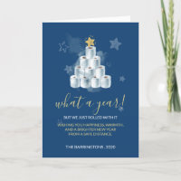 Christmas 2020 Humor Watercolor Toilet Paper Tree