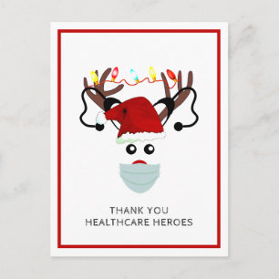 Christmas 2020 Thank You Healthcare Heroes Holiday Postcard