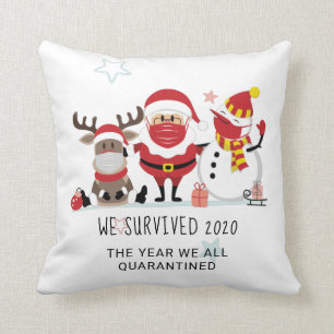 Christmas 2020 Year We Quarantined Commemorative Cushion