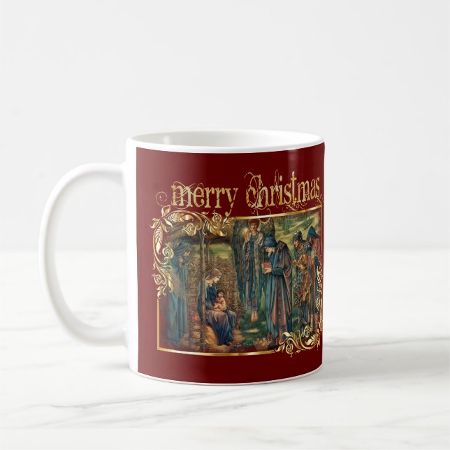 Christmas 2021 Jesus Nativity Manger Bethlehem  Coffee Mug (Left)