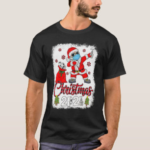 Christmas 2021 Santa Dabbing Face Mask Toilet Pape T-Shirt