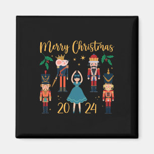 Christmas 2024 Clara And Nutcracker Ballet Pajama Magnet