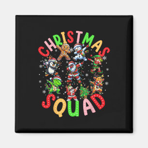 Christmas 2024 Team Santa Elf Squad Xmas Matching Magnet