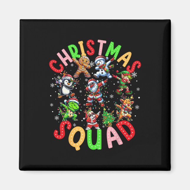 Christmas 2024 Team Santa Elf Squad Xmas Matching  Magnet (Front)
