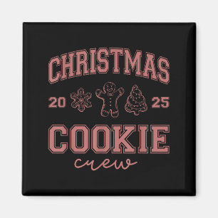 Christmas 2025 Cookie Crew Gingerbread Funny Chris Magnet
