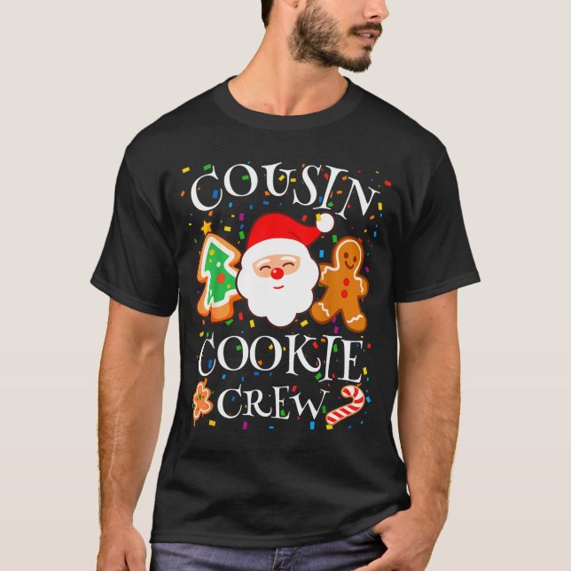 Christmas 2025 Cousin Cookie Baking Crew Squad Fam T-Shirt (Front)