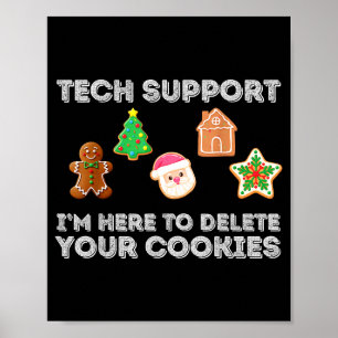 Christmas 2025 Tech Suprt Here To Delete Cookies X Poster