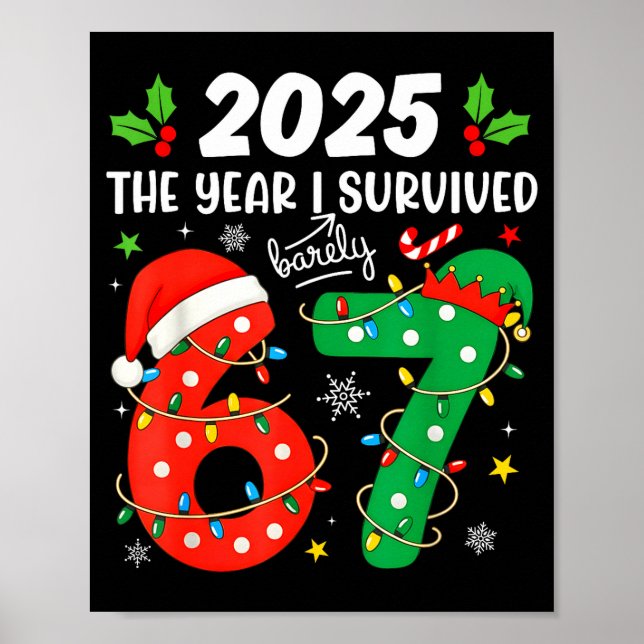 Christmas 2025 The Year I Barely Survived Six Seve Poster (Front)