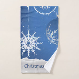 Christmas 2026 Ornaments Snowflake Add Name Hand Towel