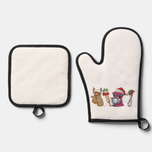 christmas 2026,  oven mitt & pot holder set