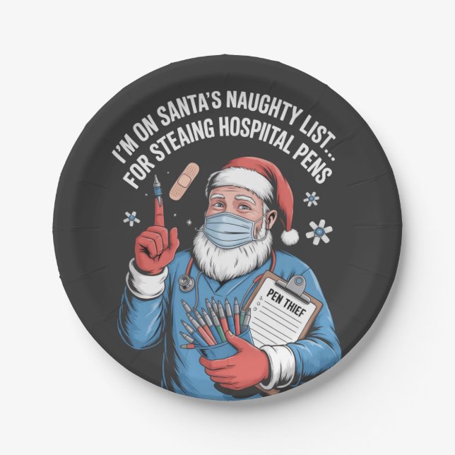 christmas 2026,  paper plate (Front)