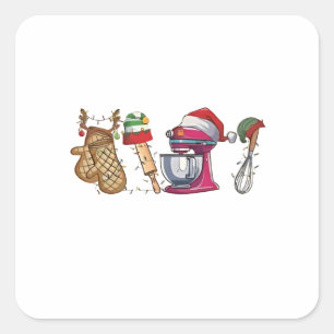 christmas 2026,  square sticker