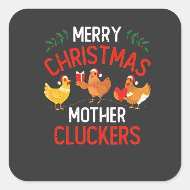 christmas 2026,  square sticker (Front)
