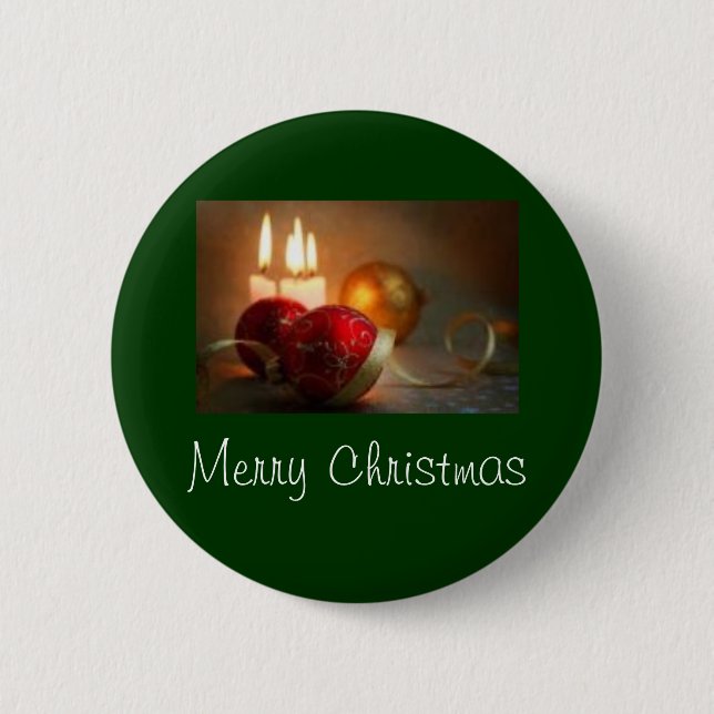 Christmas 2 6 cm round badge (Front)