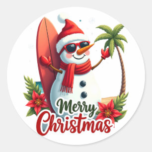christmas (2) classic round sticker