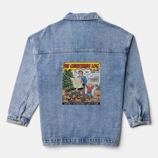 christmas 2 denim jacket (Back)