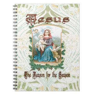 Christmas 2 - Jesus is the Reason for Season Spiral Notebook