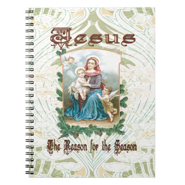 Christmas 2 - Jesus is the Reason for Season Spiral Notebook (Front)