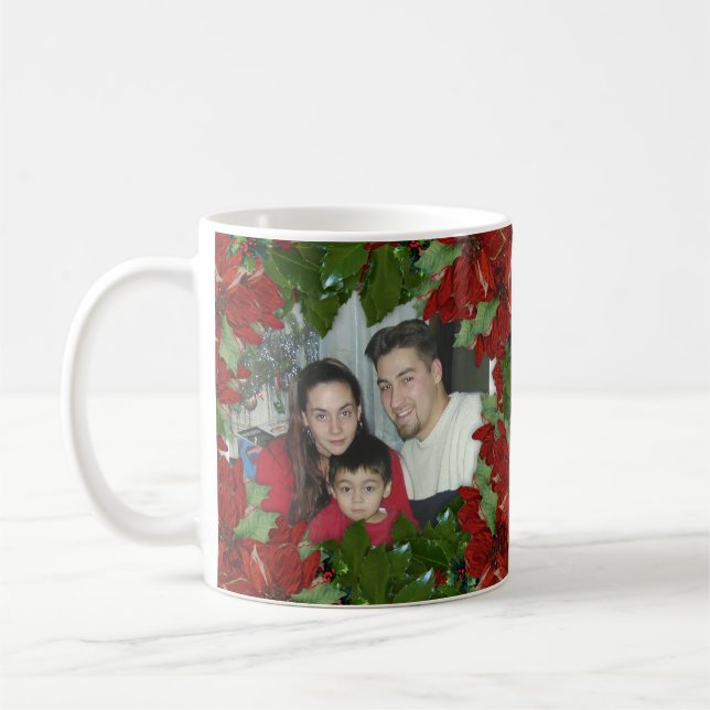 Christmas 2 photos mug (Left)