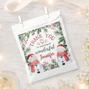 Christmas 2nd Birthday Cute Squirrel Winter Favour Bags