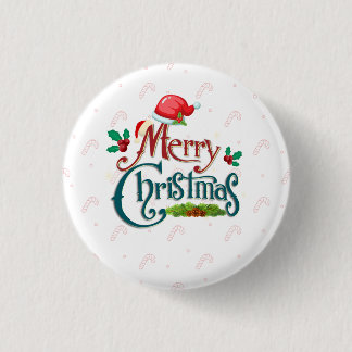 Christmas  3 cm round badge