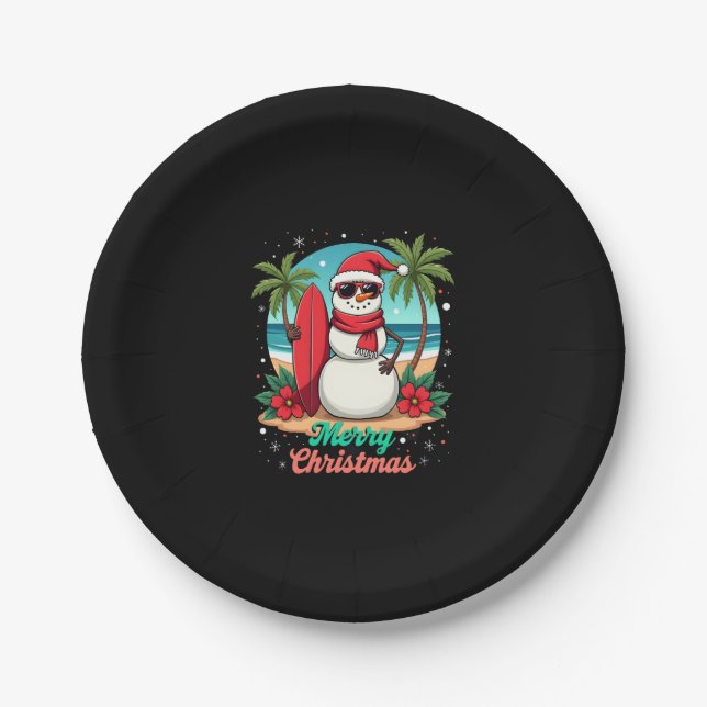 christmas (3) paper plate (Front)